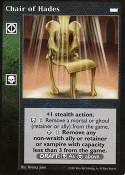 Chair of Hades [LotN set] - VTES card - Image 1