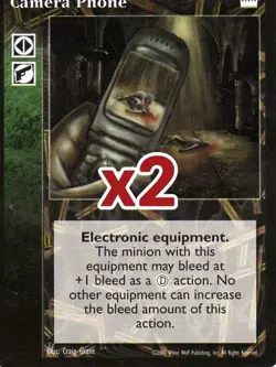 Lot of 2 cards: Camera Phone [LotN set] - VTES card - Image 1