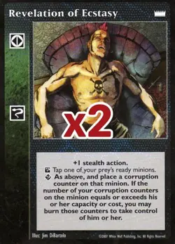 Lot of 2 cards: Revelation of Ecstasy [LotN set] - VTES card - Image 1