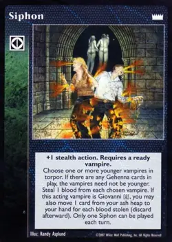 Siphon [LotN set] - VTES card - Image 1