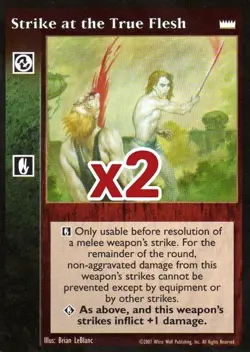 Lot of 2 cards: Strike at the True Flesh [LotN set] - VTES card - Image 1