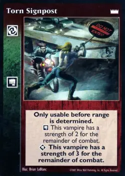 Torn Signpost [LotN set] - VTES card - Image 1