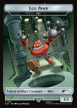 Myr "Egg Pawn" - Rainbow Foil Token SLD NM MTG - Image 1