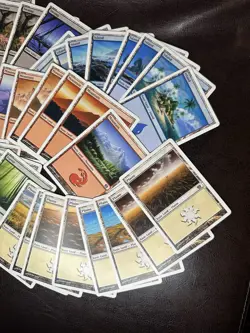 Magic the Gathering MTG 8th Ed Land lot - (8) of each! NICE! - Image 4