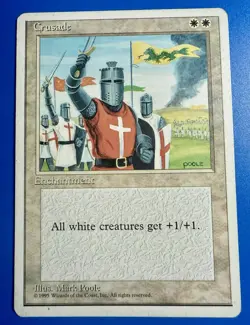 1 Banned Crusade | 4th Edition Revised | Magic MTG |1995 | NM Near Mint - Image 1