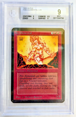 MTG ALPHA Fire Elemental BGS GRADE 9 - Image 1