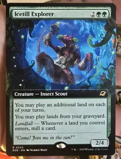 Icetill Explorer MINT Extended Art 343 Edge of Eternities EOS MTG Rare - MINT - Image 1