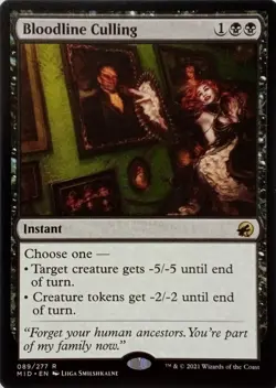 089/277 BLOODLINE CULLING RARE INNISTRAD: MIDNIGHT HUNT MTG CARD - Image 1