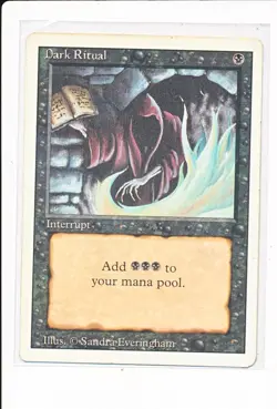 Dark Ritual Revised Edition - Magic The Gathering MTG MP - Image 1