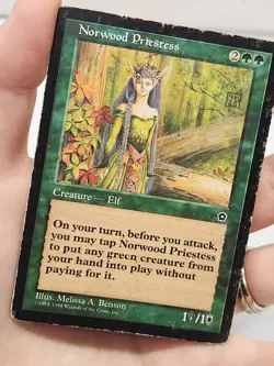 MTG Norwood Priestess, Portal Second Age, HP, English - Image 4