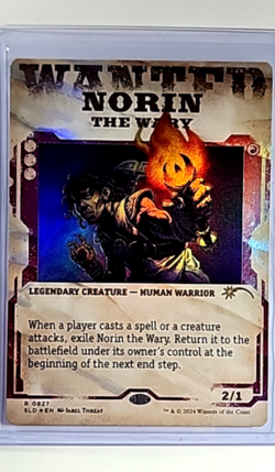 2024 MTG Magic The Gathering SLD Secret Lair Borderless Foil #827 Norin the Wary - Image 1