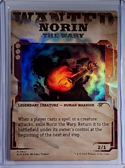 2024 MTG Magic The Gathering SLD Secret Lair Borderless Foil #827 Norin the Wary - Image 2