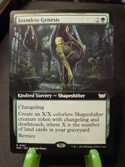 MTG Formless Genesis Commander: Duskmourn Regular Extended Art Rare NM - Image 1