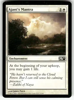 AJANI'S MANTRA #2 (COMMON) MTG MAGIC 2011 (M11) - Image 1