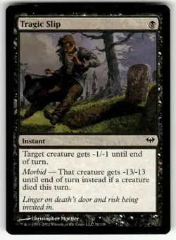 TRAGIC SLIP #76 (COMMON) MTG DARK ASCENSION - Image 1