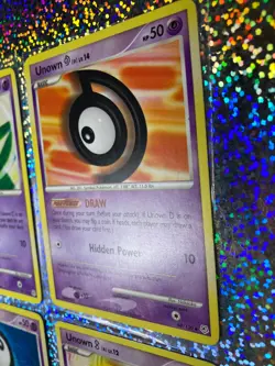 Pokemon Diamond & Pearl Regular Unown: 65/130 A; 66/130 B; 67/130 C; 68/130 D - Image 4