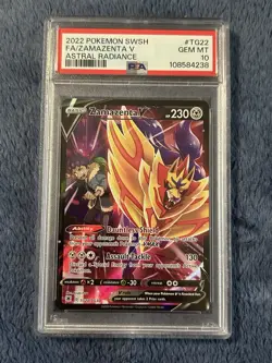 Zamazenta V TG22/TG30 F/A GEM MINT PSA 10 Pokemon SW&SH Astral Radiance - Image 1