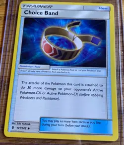 Trainer Choice Band - 121/145 - Uncommon Pokemon SM2 Guardians Rising LP - Image 1
