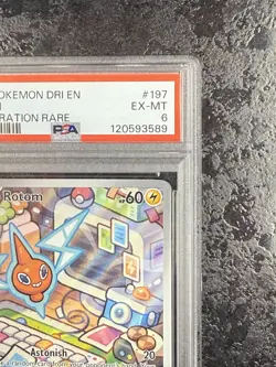 2025 POKEMON DRI EN ROTOM ILLUSTRATION RARE #197 EX-MT PSA 6 - Image 2