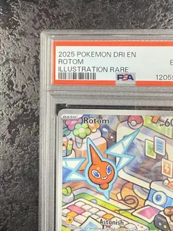2025 POKEMON DRI EN ROTOM ILLUSTRATION RARE #197 EX-MT PSA 6 - Image 3