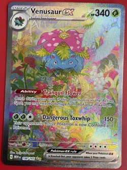 Pokemon Venusaur ex 198/165-Scarlet & Violet 151 Illustration Rare (Pack Fresh) - Image 1