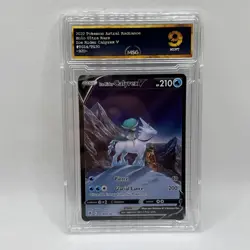 2022 Pokemon Astral Radiance # TG14 Full Art Ice Rider Calyrex V Graded 9 Mint - Image 1