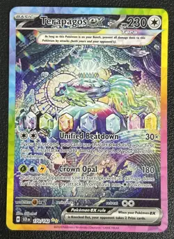 Terapagos ex 170/142 Sv07: Stellar Crown Special Illustration Rare Pokemon LP - Image 1