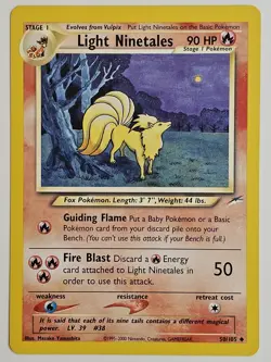 Light Ninetales 50/105 Neo Destiny Regular Pokemon TCG - Image 1