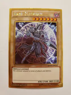 Dark Magician MVP1-ENG54 Gold Secret Rare Yugioh Movie Pack Card 1st Edition NM - Image 1