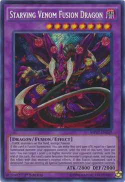 Starving Venom Fusion Dragon - MP17-EN147 - Secret Rare - 1st Edition NM YuGiOh! - Image 1