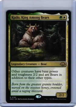 x1 Kudo, King Among Bears R MTG Modern Horizons 3 M/NM, English - Image 1