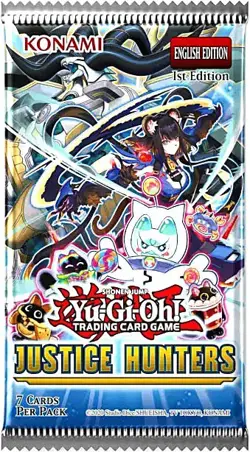 YuGiOh Justice Hunters Booster Pack [7 Cards] - Image 1