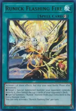 Runick Flashing Fire - MP23-EN242 - Ultra Rare - 1st Edition NM YuGiOh! 25th An - Image 1