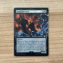 MTG Reno and Rude Extended Art FOIL Final Fantasy Magic The Gathering - Image 1