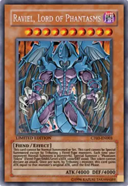 Raviel, Lord of Phantasms - CT03-EN003 - Secret Rare - Limited Edition LP YuGiOh - Image 1