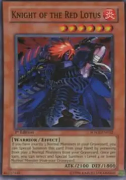 Knight of the Red Lotus - SOVR-EN032 - Super Rare - Unlimited Edition NM YuGiOh! - Image 1