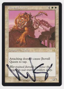 Signed Jhovall Queen LP Mercadian Masques Artist Michael Sutfin 1999 MTG Rare! - Image 1