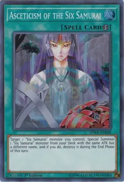 Asceticism of the Six Samurai - SPWA-EN048 - Super Rare - 1st Edition NM YuGiOh! - Image 1