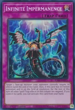 Infinite Impermanence - RA01-EN075 - Super Rare - 1st Edition NM YuGiOh! 25th A - Image 1