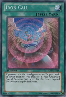 Iron Call - HA07-EN066 - Secret Rare - Unlimited Edition NM YuGiOh! Hidden Arse - Image 1