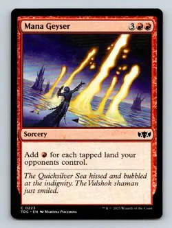 #223 Mana Geyser 2025 Tarkir: Dragonstorm Commander * Common - Image 1