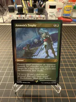 MTG Assassin’s Trophy Foil Etched Rare 0228 Universes Beyond Assassin’s Creed NM - Image 1