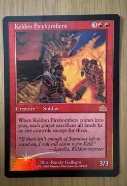 MTG Keldon Firebombers Prophecy Foil NM - Image 1