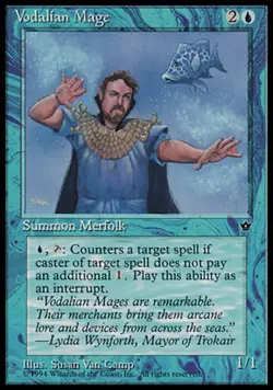 Vodalian Mage (Camp) LP, English MTG Fallen Empires - Image 1