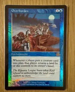 MTG Overburden Prophecy Foil NM - Image 1