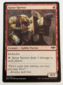 MTG Ravnica Allegiance Spear Spewer 117/259 NM - Image 1
