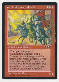 Gold Signed Varchild's War-Riders LP Artist Susan Van Camp MTG Reserved List EDH - Image 1