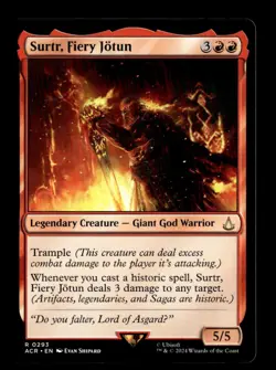 MTG - Surtr, Fiery Jotun - Universes Beyond: Assassin's Creed - Near Mint - Image 1