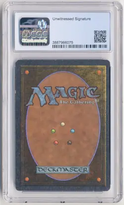 Graded Signed Strip Mine CGC Antiquities Art Daniel Gelon MTG Misprint Dark Back - Image 2