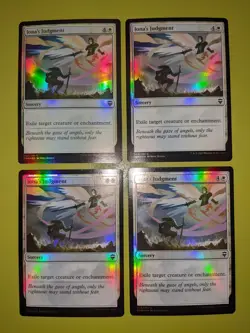 FOIL Iona's Judgment x4 Commander Legends 4x Playset Magic the Gathering MTG - Image 1